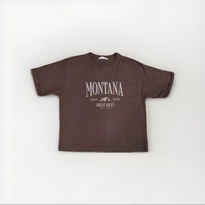 Primark Dark Brown Montana Tee